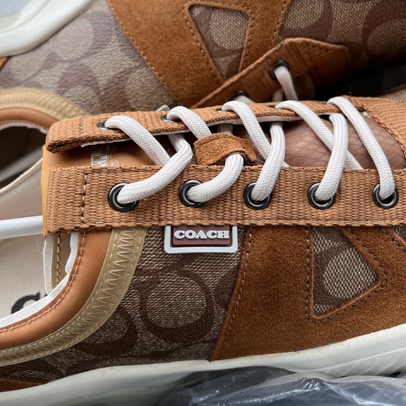 COACH Men’s Citysole Runner Khaki Light Saddle Sneaker New in Box NIB - Picture 7 of 12